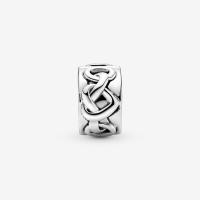 Clip Pandora Corazones Anudados - Plata de Primera Ley - details 0