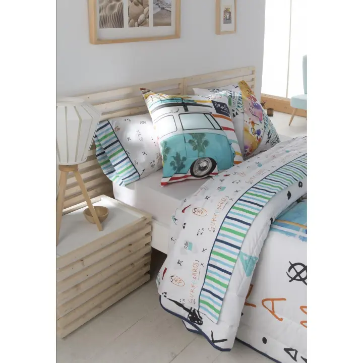 JVR - Sabana modelo BEACH - Tejido 100% Algodón - Estampado digital - Fabricado en España - Cama 90/105/135/150 - 1