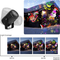 Proyector De Navidad LED Con 16 Patrones Luz De Fiestas Para Jardín Halloween Decoraciones De Vacaciones Proyector De Luces De Navidad - details 3