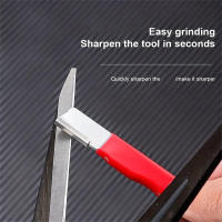 Profesional Precisión Afilador De Tungsteno Acero Multiusos Piedras De Afilar Para Cuchillos Y Tijeras Apto Para Todas Las Hojas Herramientas De Jardín - details 11