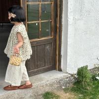Pantalones Anchos De Encaje Para Niñas Verano 2-7 Años Ropa Infantil Coreana Transpirable Y Fresca Con Agujeros Y Volantes - details 7