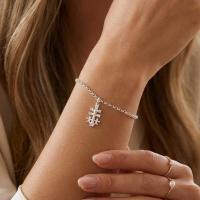 PULSERA PLATA DE LEY con CRUZ de CARAVACA 17 a 19 cm por cadena de alargue y Estuche Regalo - details 2