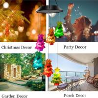 Lámpara Decorativa Solar Para Jardín Navidad Con Campana De Viento Y Luz UV 6 LED Exterior Para Patio Balcon Decoración Hogar - details 5