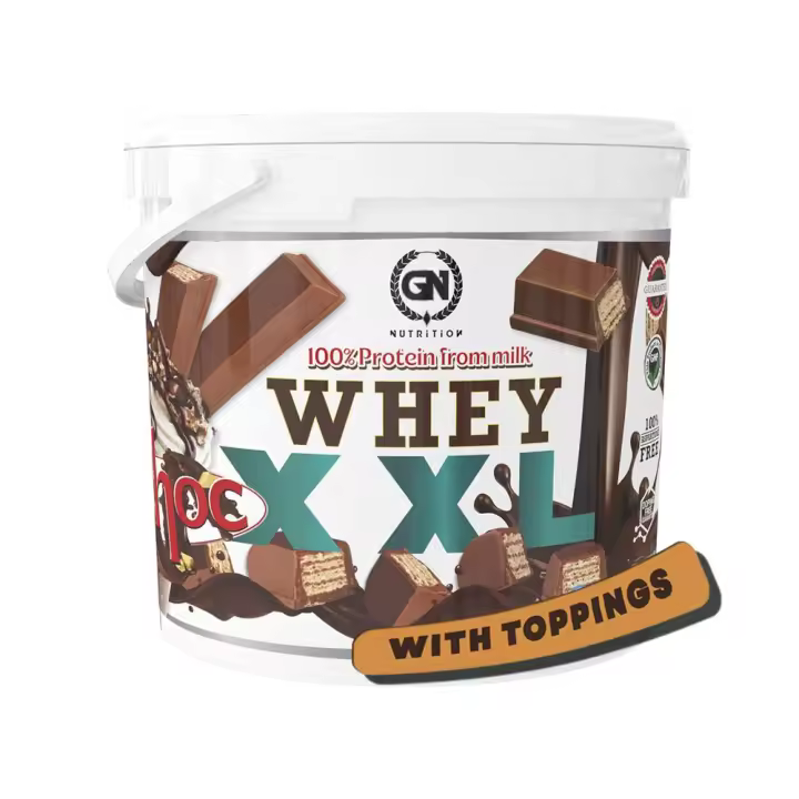 GN Nutrition Premium Whey 100% XXL - 4 kg  Proteína Whey con DigeZyme y Vitamina B6  Entrenamientos Intensos - 1