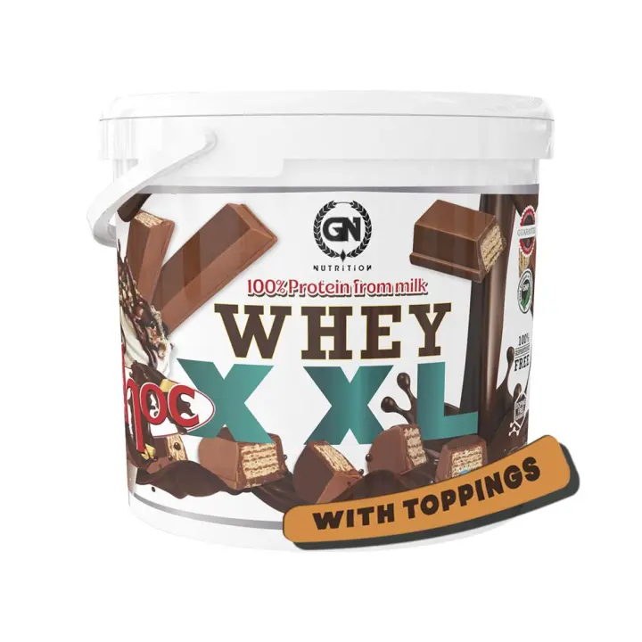 GN Nutrition Premium Whey 100% XXL - 4 kg | Proteína Whey con DigeZyme y Vitamina B6 | Entrenamientos Intensos - 1