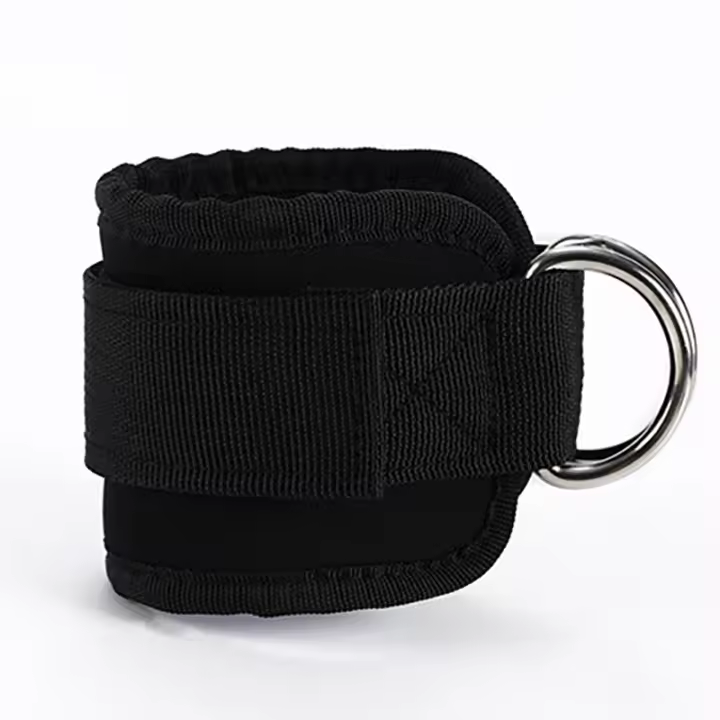 Tirantes De Tobillo Ajustables Para Fitness Con Anillas D-Ring Soporte De Entrenamiento De Musculosidad En El Gimnasio Deportes Seguridad Abductores De Pierna Material Nylon - 1