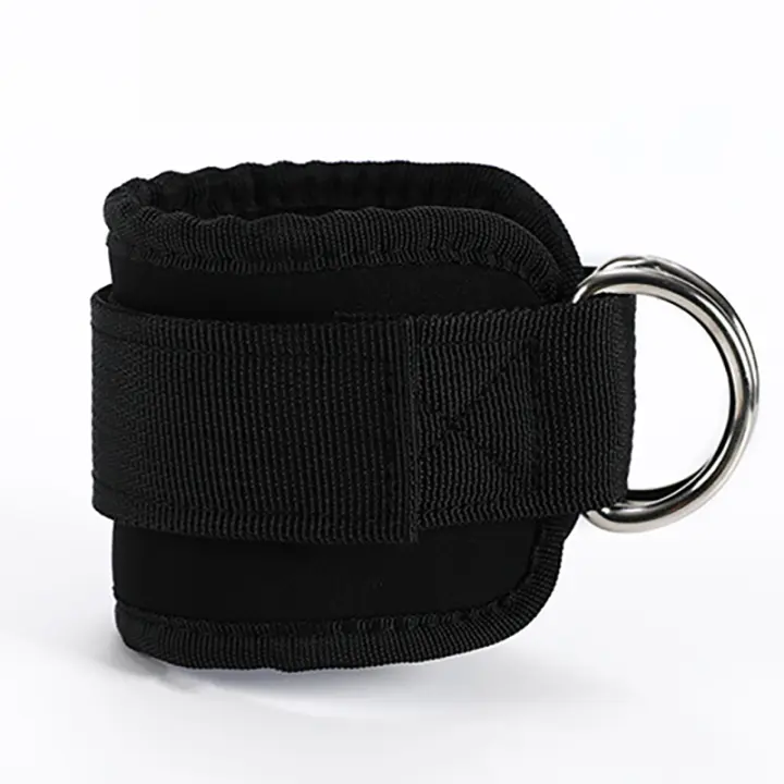 Tirantes De Tobillo Ajustables Para Fitness Con Anillas D-Ring Soporte De Entrenamiento De Musculosidad En El Gimnasio Deportes Seguridad Abductores De Pierna Material Nylon - 1