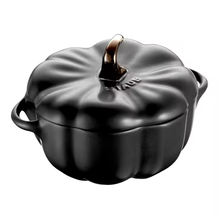 Staub Ceramique Cocotte 12 cm, calabaza, Negro, Cerámica - 1