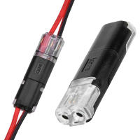 10pcs Conectores De Cable De 2 Pines Para Splice Rápido Terminales Eléctricos Para Cableado Y LED Adecuados Para Coches Tamaño 22-20AWG - details 4