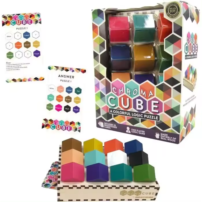CEFA JUEGO DE LOGICA Y DEDUCCION CHROMA CUBE JUEGO DE MESA 8x21x16 Cms. - 1