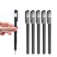 Lote De 10/20 Bolígrafos Gel Neutrales 0.5mm Negros Para Oficina Y Escuela. Escritura Suave Y Rápida Secado Para Negocios Y Uso Diario - details 2