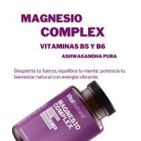 Magnesio Complex Vitalnatura | Citrato 1593 mg + Bisglicinato 600 mg (375mg Elemental) + Vitaminas B5, B6 y Ashwagandha Pura | Potencia y Energía Natural, Reduce el Estrés y el Cortisol, Músculos Fuertes, Sueño Reparador y Relajante | 240 Cápsulas - details 6