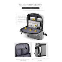 Mochila De Negocios Para Laptop Grande Capacidad Multifuncional Con USB Impermeable Para Hombres Bolsa De Hombro Casual Con Funda Trasera - details 2