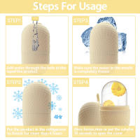 Rodillo De Hielo Para Cara Y Ojos Silicone Herramienta De Cuidado Facial Reutilizable Y Sellada Para Refrescar Y Fortalecer La Piel - details 1