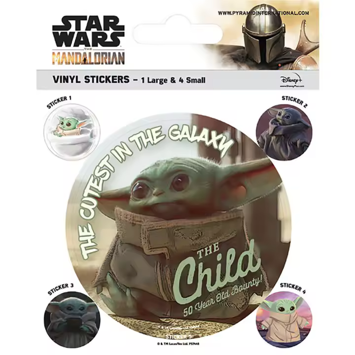 Pyramid International Stickers Star Wars The Mandalorian Merchandising Oficial - 1