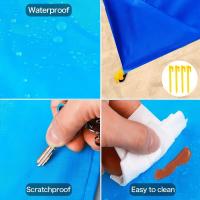 Manta De Playa Impermeable Y Desnuda Para 4-7 Adultos Tamaño Grande Secado Rápido Antisandía Para Picnics Al Aire Libre Viajes Y Camping Ligera - details 5