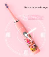 Cepillo De Dientes Eléctrico Para Niños Sonic Colorido Con Imagenes De Dibujos Animados Recargable Por USB Briciole Suave Impermeable Con Cabeza De Reemplazo - details 5