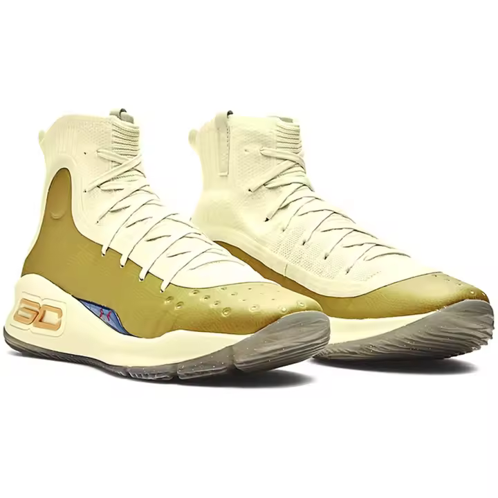 Zapatillas de Baloncesto Under Armour Curry 4 Retro para hombre en color dorado - 1