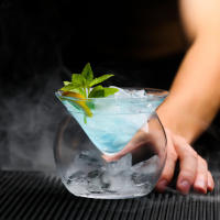 Martini Molecular Copa De Cocktail Con Base Triangular Cristal Vaso De Bebida Creativo Para Fiesta Accesorios De Barra - details 4