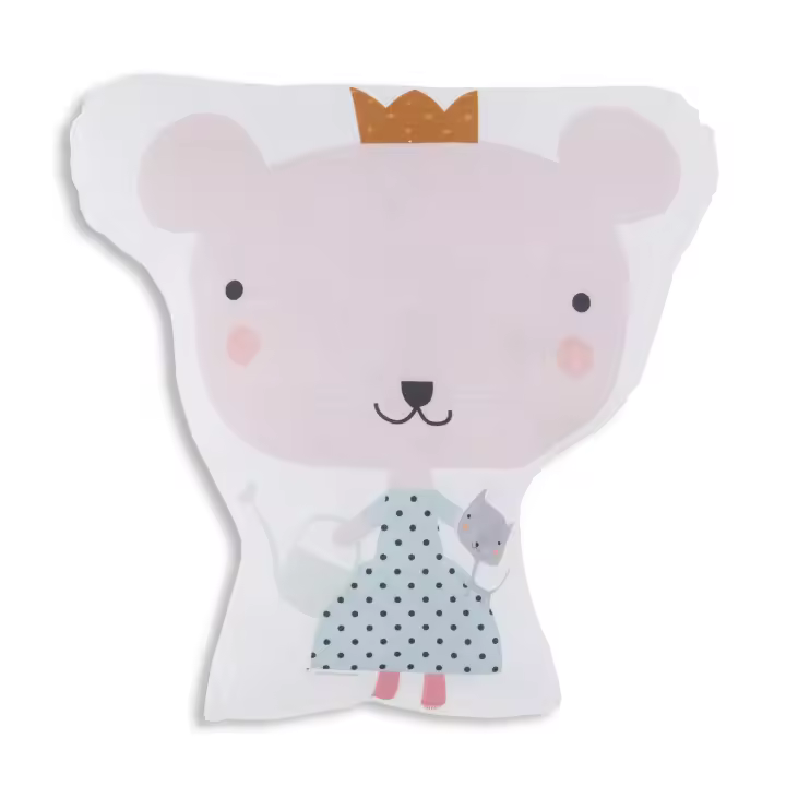 COJIN DE FORMA INFANTIL CON RELLENO PRINCESA 40 CM DIAMETRO HACIENDO EL INDIO FABRICADO EN ESPAÑA - 1