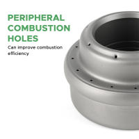 Estufa De Camping De Titanio Para Exterior Mini Estufa De Alcohol Para Senderismo Y Camping Con Material De Metal Resistente - details 10
