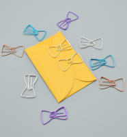 10pcs Clips De Papel De Metal Colorido Con Agujero Para Marcadores Y Cierres De Encuadernación Suministros Para Escuela Y Oficina - details 4