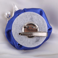 Corsé De Rosa Azul Para Boda Accesorios De Vestimenta Para Novio Y Novia Broche Artificial De Flores Sin Ingredientes Químicos Peligrosos - details 2