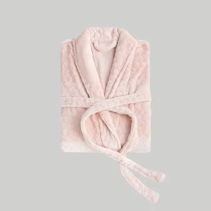 Bata Emma Rosa LlarTextil - Ultra Cálida y Ajustable - 1