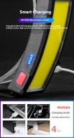 Linterna Frontal COB LED Super Brillante Recargable 180° Lámpara De Corbata Impermeable Para Actividades Al Aire Libre Como Pesca Senderismo Camping Y Ciclismo - details 9