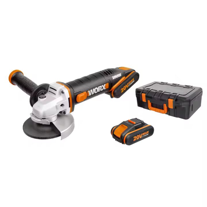 Worx WX800 Amoladora 115mm 20V 2Ah 2 baterías - 1