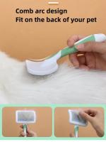 Cepillo De Aseo Para Mascotas Acero Inoxidable Con Agujas Comb De Pelaje Para Perros Y Gatos Limpieza De Pelo Flotante Masajeador De Animales De Compañía - details 5
