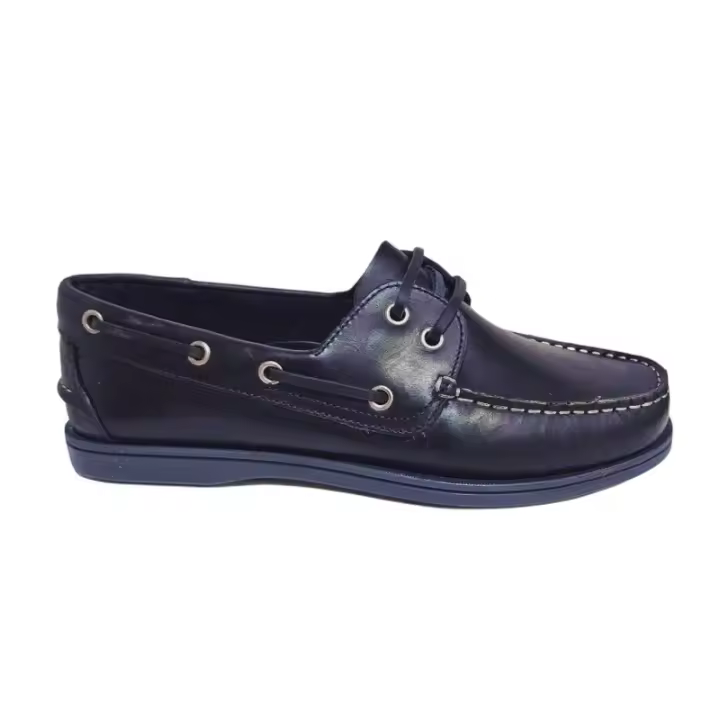 Zapato Nautico Hombre Piel Pull Marrón, Negro Referencia: 112023 Marca S@KUT  Nautico hombre con cordonera fabricado en piel pull Marrón, plantilla de piel.  * Suela al tono cosida y resistente con buena adherencia .  * Fabricado por s@kut - 1