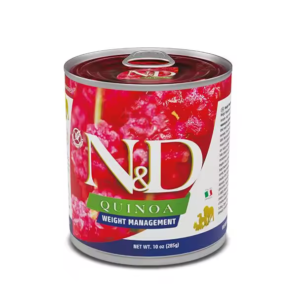 FARMINA N&D DOG QUINOA WEIGHT MANAGEMENT CAJA 6X285GR - 1
