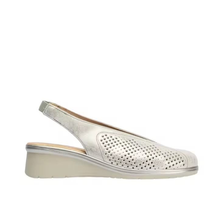 Shoes Zapatos marca Pitillos para mujer en color plata - 1