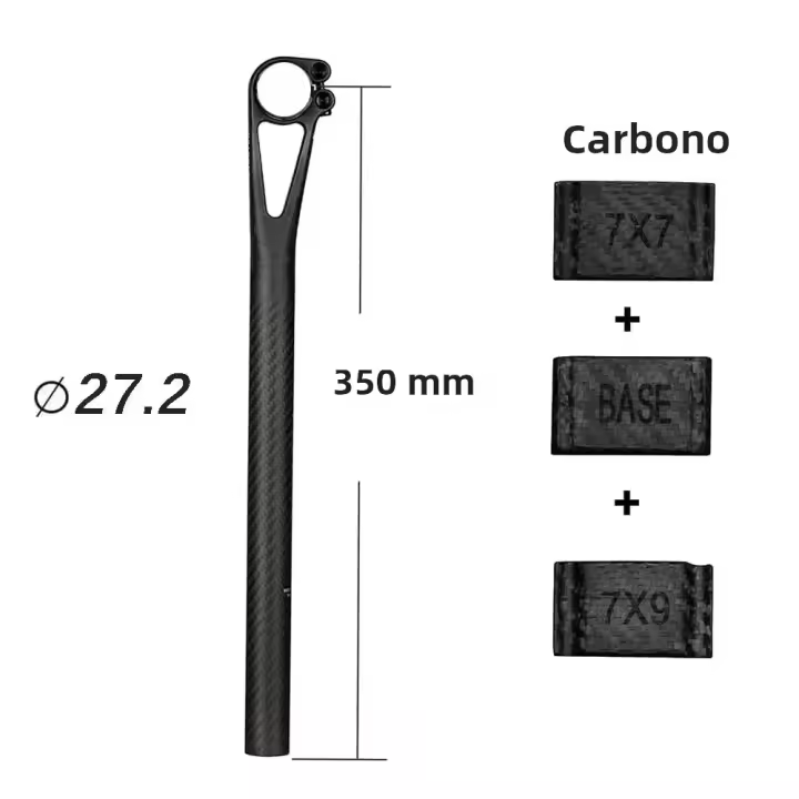 Elitaone Poste De Silla De Bicicleta De Carbono MTB/Road Retroceso 5mm Master Series Tamaños 25.4/27.2/30.9/31.6mm - 1