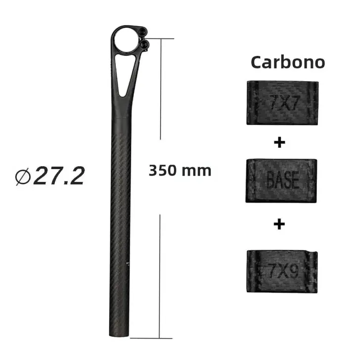 Elitaone Poste De Silla De Bicicleta De Carbono MTB/Road Retroceso 5mm Master Series Tamaños 25.4/27.2/30.9/31.6mm - 1