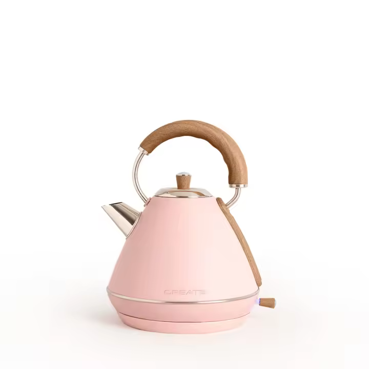 Create - Hervidor Eléctrico Retro de Agua 1.7L Libre de BPA y Anti-Cal - KETTLE RETRO - 1