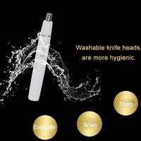 Recortador de Vello nasal para hambres y Mujeres, recortador Eléctrico 2 en 1 Para nariz y orejas', recargable de Cejas y Vello nasal para Rostro y labios - details 3