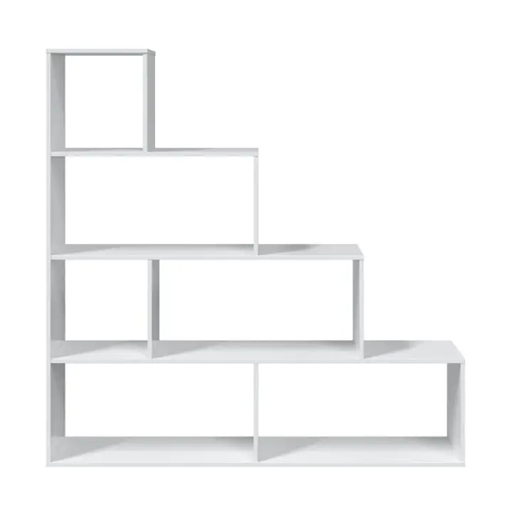 Meimon Estantería KLUM decorativa con 6 huecos, melamina E1, 145x145x29 cm, tablero de partículas de 15 mm, cantos melamínicos, tacos ABS antirruido, soporta hasta 20 kg, color neutro, peso 25,85 kg, embalaje compacto 1580x302x112 mm - 1