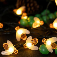 Luces De Cadena Solares De Abeja Lindas Para Decoración De Navidad Boda Fiesta Cumpleaños Exterior 100/50/20 LEDs Faeirys - details 9