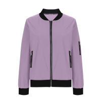Chaqueta De Mujer Estilo Casual Trendy Bolero Ligera Y Delgada Con Cierre De Cremallera De Primavera Y Otoño Sólida Y Simple - details 18