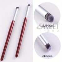 Kit Profesional De Pinceles Para Uñas Ombre 3pcs Cabeza Redonda Oblicua Para Dibujar Y Pintar Gradiente Herramientas Para Manicura Con Gel - details 3