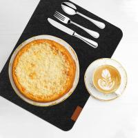 2 juegos de manteles con vasos de vajilla bolsas de fieltro resistentes al agua manteles resistentes al calor esteras de mesa lavables para bebidas cocina mesa de comedor comer decoración oscura - details 1