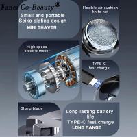 Afeitadora Eléctrica Portátil Para Viajes Mini Cuchilla Inalámbrica Desmontable Afeitadora Para Barba Y Cuerpo Para Hombres - details 3