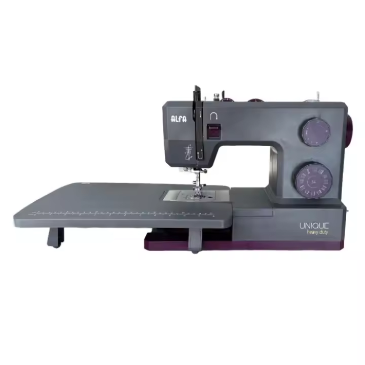 Alfa Unique Heavy Duty maquina de coser especial para tejidos gruesos. Incluye mesa de extensión. - 1