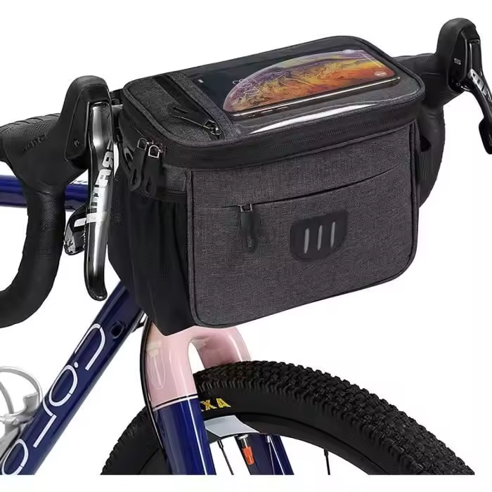 Bolsa para manillar de Bicicleta de 5 L-Bolsa impermeable para Bicicleta-Bolsa type cesta para Bicicleta de gran capacidad - 1