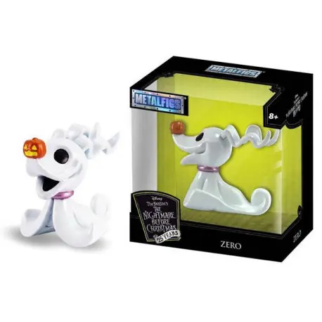 METALFIGS - Pesadilla antes de Navidad Half Weather Diecast Zero Minifigura - Zero - Disney - Idea de Regalo - Edad recomendada mayores de 8 años - 1