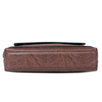 Bolso De Hombro Para Hombre Vintage De Cuero Genuino Pequeño Bolso Cruzado Diseñador Negocios Bolso Mensajero Moda Bolsa Colgante - details 10