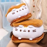 Cojín De Peluche Gato De Biscocho Chocolate 15cm Juguete Suave Para Niños Regalo De Cumpleaños Muñeco De Animal Hinchable - details 14