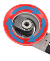 HIFESON Sopladora Orbital De Aire 5/6 Pulgadas Herramienta De Pulido Para Coche Madera Y Metal Velocidad Variable Peso 11.1KG - details 2